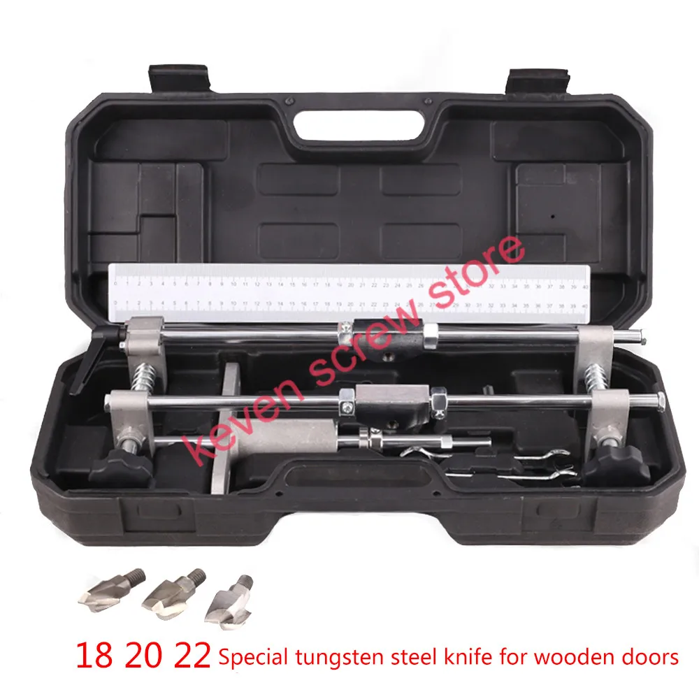 

1 sets locksmith special opener hole machine rapid positioning of the board perforator tungsten steel knife for wooden doors