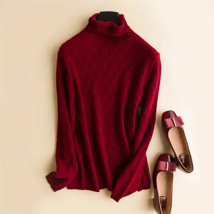 Brand Wool Female Sweters Women Invierno 2018 Winter Short Bottoming Women's Turtleneck Fashion Warmth Women Sweater white (1)