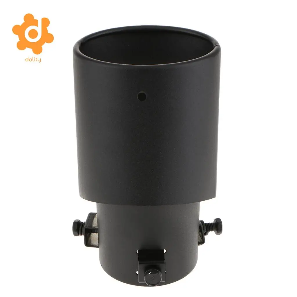 Universal Black Stainless Steel Car Rear Round Exhaust Pipe Tail Muffler Tip
