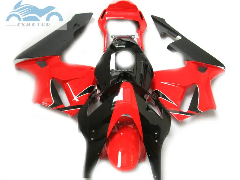 Обновите свой Комплект обтекателя впрыска, пригодный для Honda CBR600RR 2003-2004 CBR 600RR 03-04 Красный Черный ABS Пластиковый обтекатель комплекты DV11