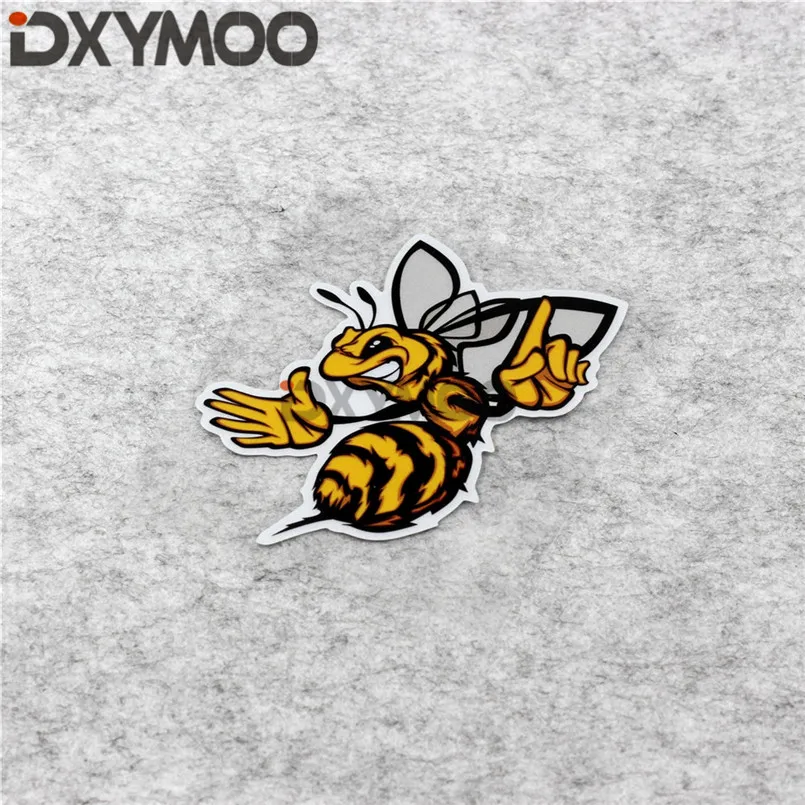 

Angry Bee Animal Decorate Sticker Decals Reflective Car Window Bumpers for Honeybee 10x8cm