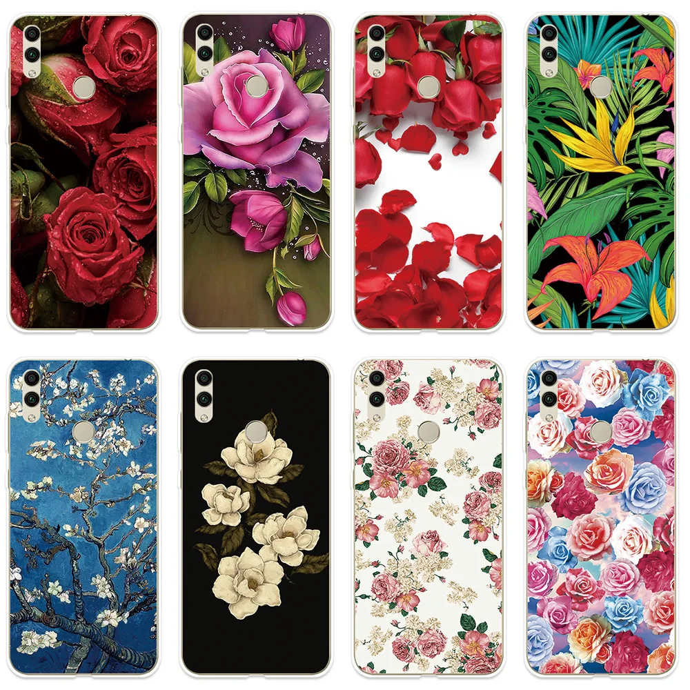 

Phone Case for Huawei Honor 7A 8A Pro 7C 8C 7X 8X 7S 8S Cover Beautiful Flowers Fundas For Honor 8 9 10 10i 20i Lite Case
