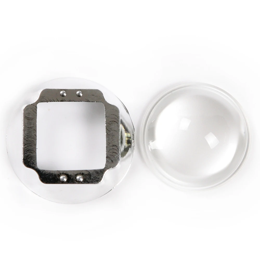 10 компл. 44 мм оптические светодиодные стеклянные линзы 60 градусов+ 50 мм рефлекторный коллиматор+ фиксированный кронштейн для 100 Вт высокомощный светодиодный чип