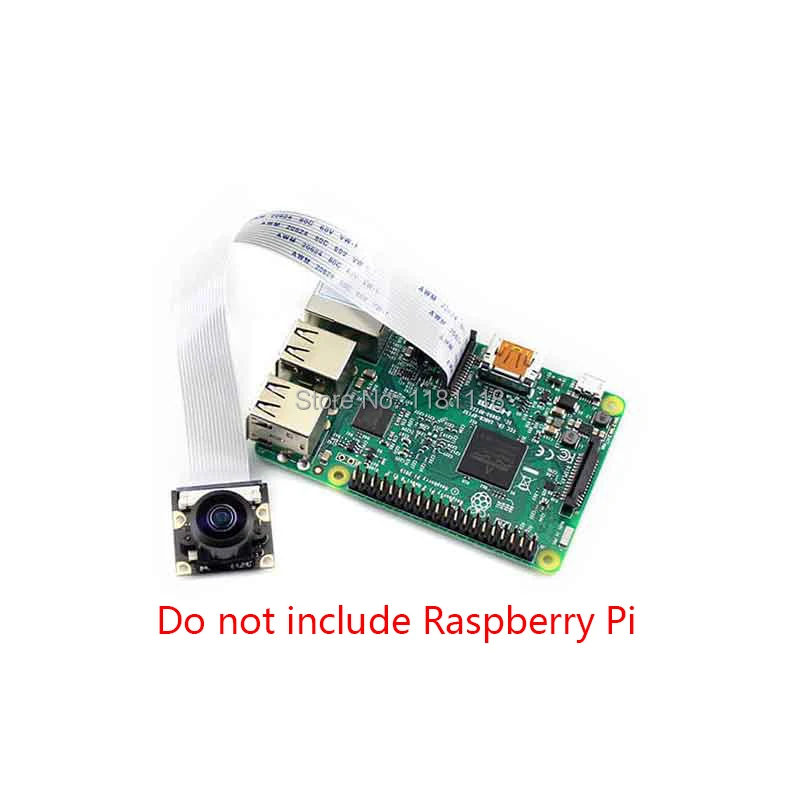 Плата модуля камеры Raspberry Pi панорамный широкоугольный Рыбий глаз 222 градусов линзы наблюдения 1080p 5mp