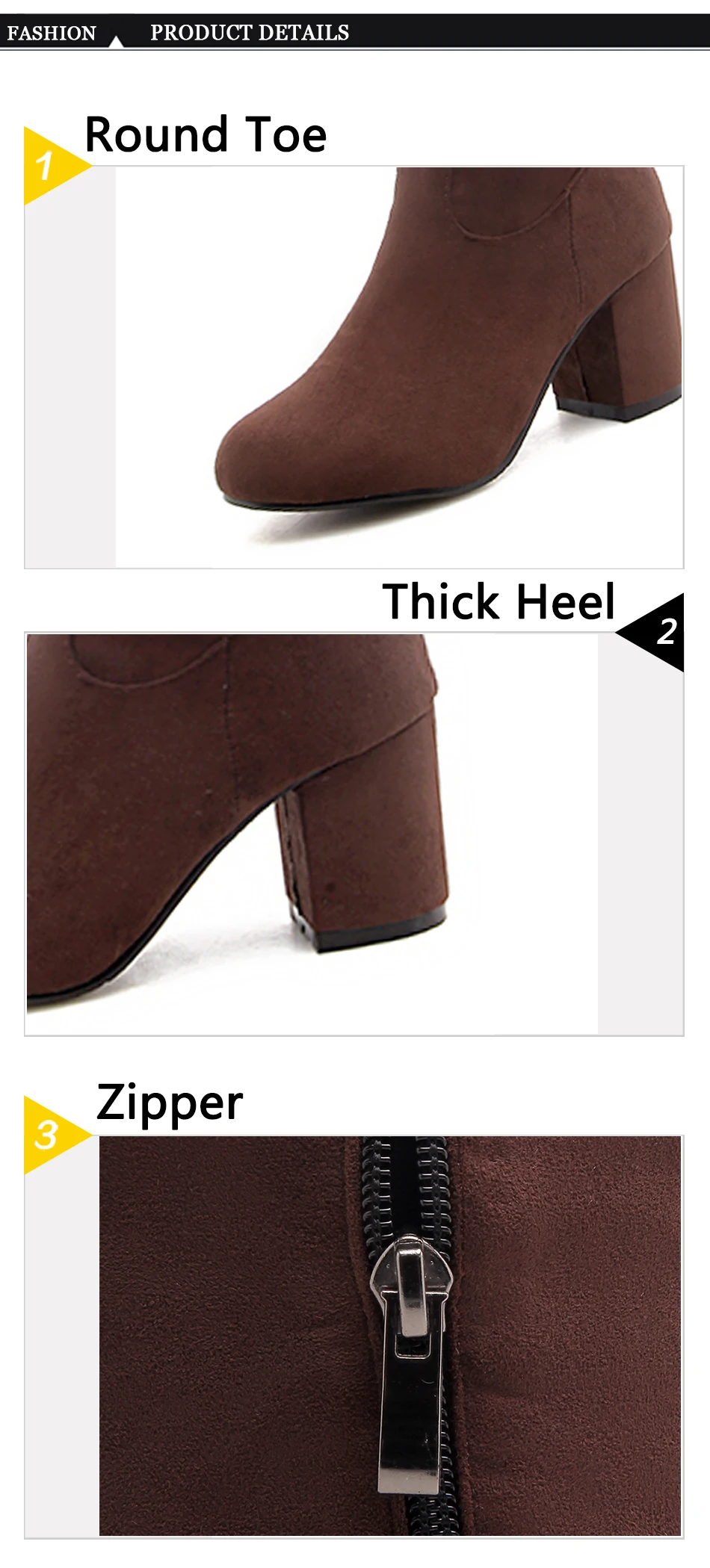 Gdgydh/ Новые зимние сапоги Для женщин из натурального меха, большой размер, Ботинки женские черные квадратный каблук Женская обувь Ботфорты