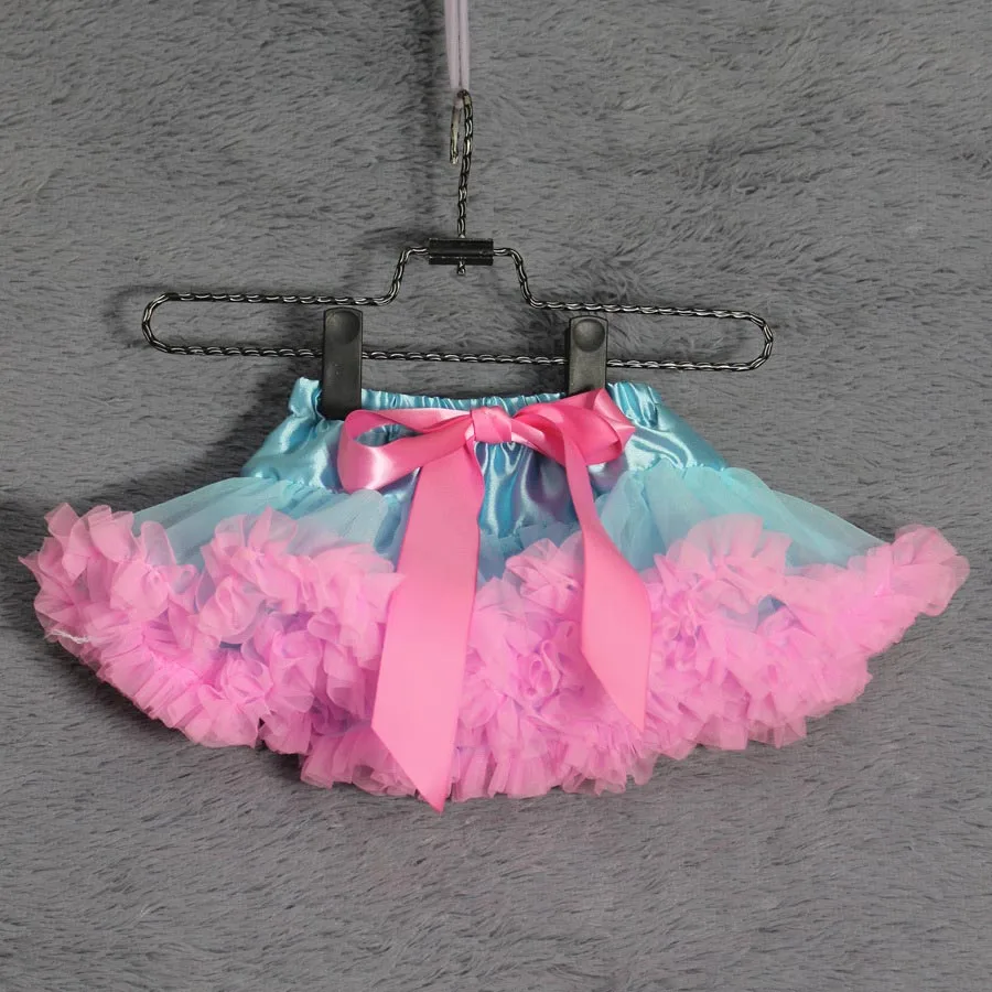Юбка-пачка; юбки для маленьких девочек; светло-голубая и розовая резинка; Одежда для маленьких девочек; одежда для дня рождения