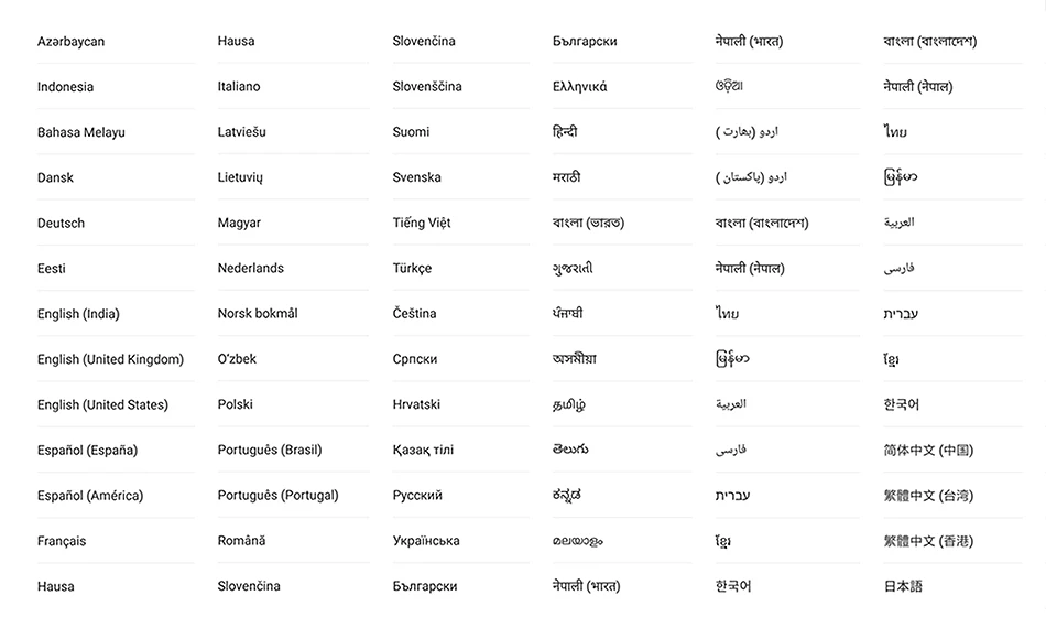 language