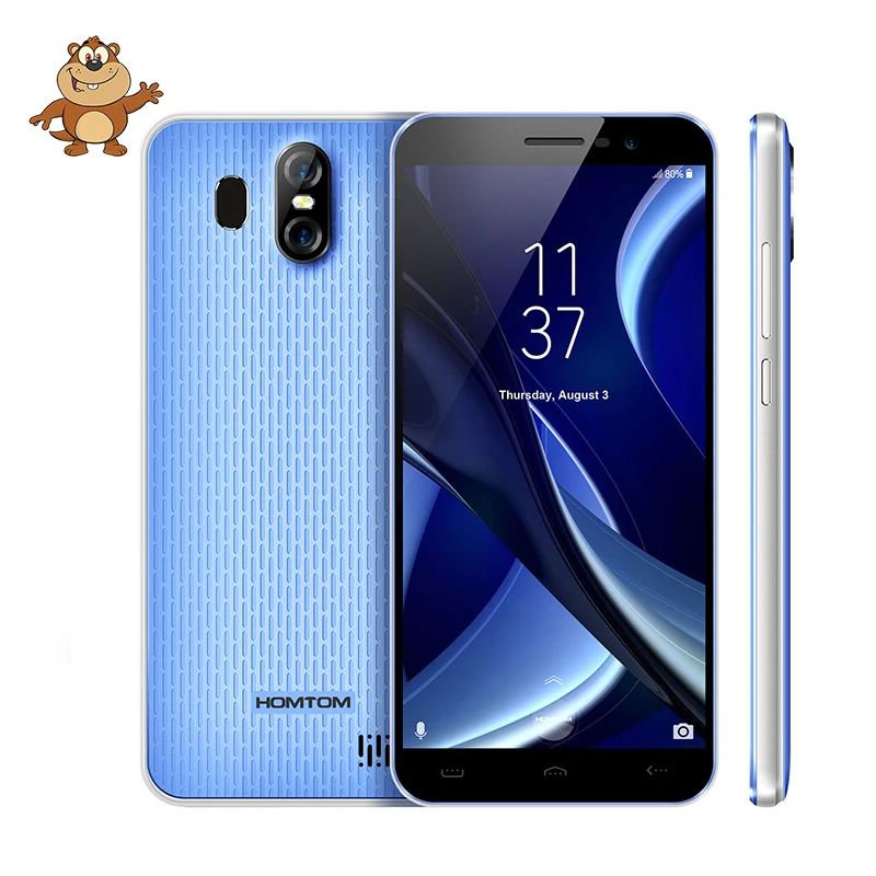 HOMTOM S16 Мобильный телефон с отпечатком пальца 5 дюймов 18:9 экран 2 Гб ОЗУ 16 ПЗУ 13 МП + 8
