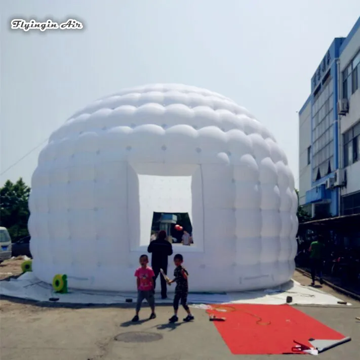 20 м рекламная круглая крыша Igloo Marquee белый гигантский надувной купол палатка для свадьбы/вечерние