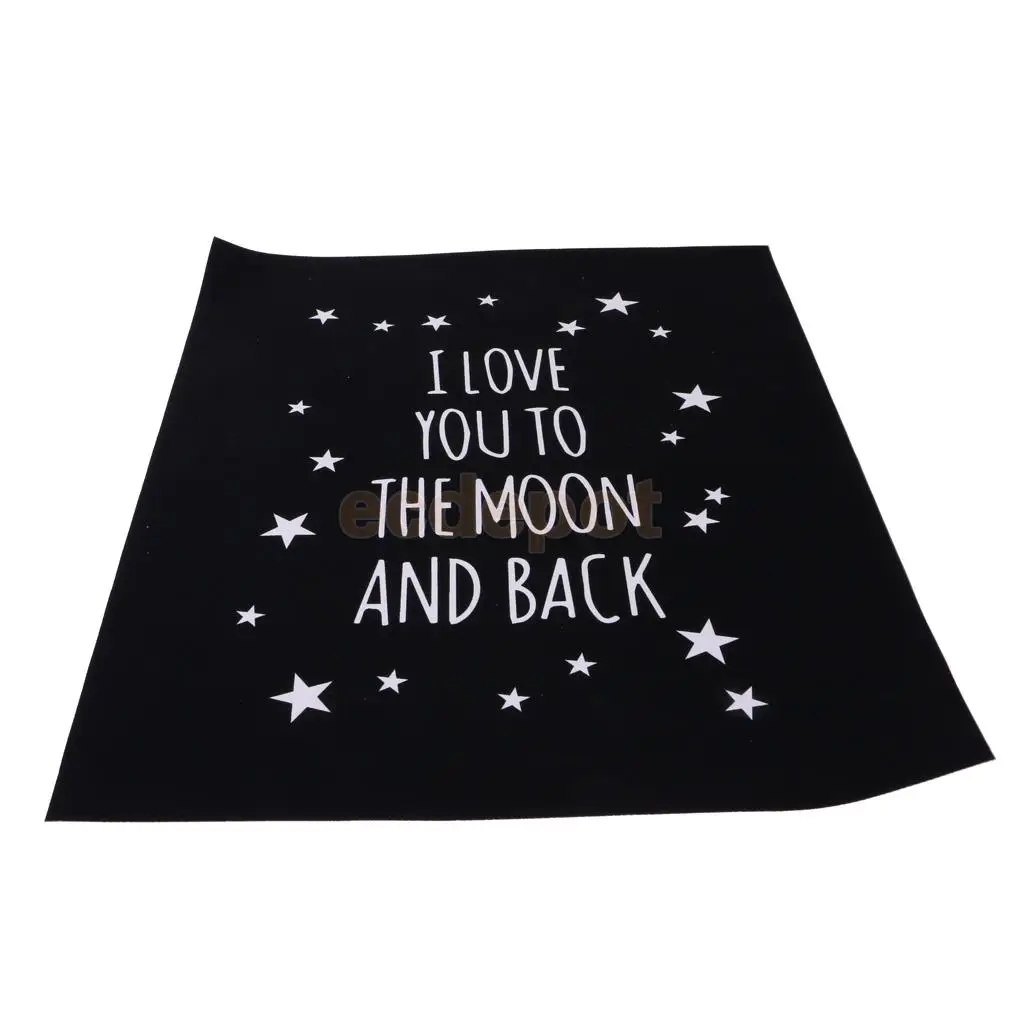 I LOVE YOU TO THE MOON AND BACK Canvas Painting Home Wall Art Decoration