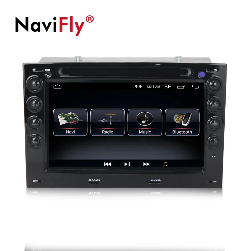 Discount Navifly 2din Android 8.1 Car DVD Radio Player Multimedia for Renault Megane 2003-2010 support BT Wifi GPS navigation HD 1024*600 1