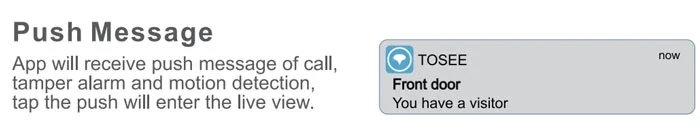 kw03 wifi doorbell push message 