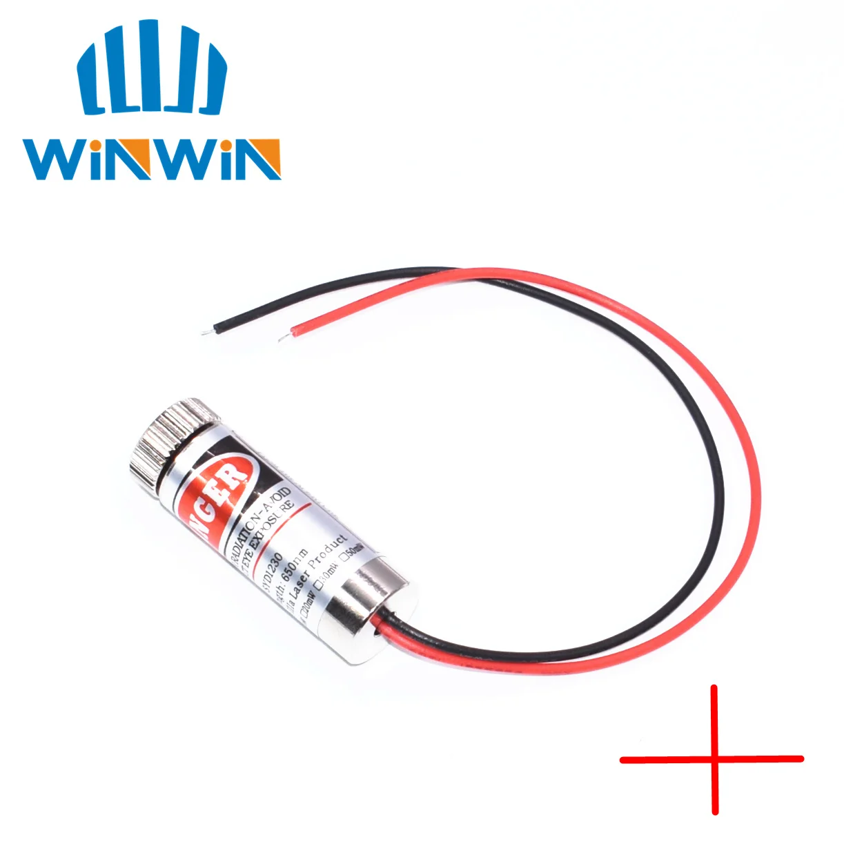 1PCS Focusable 5mW 650nm Red Cross Line Laser Module Focus Adjustable laser Head