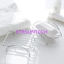 400 шт./лот, лидер продаж, овальное/прямоугольное мыло, держатель, простое мыло из нержавеющей стали для ванной комнаты, сливная полка, коробки для ванной, душа, мыльницы