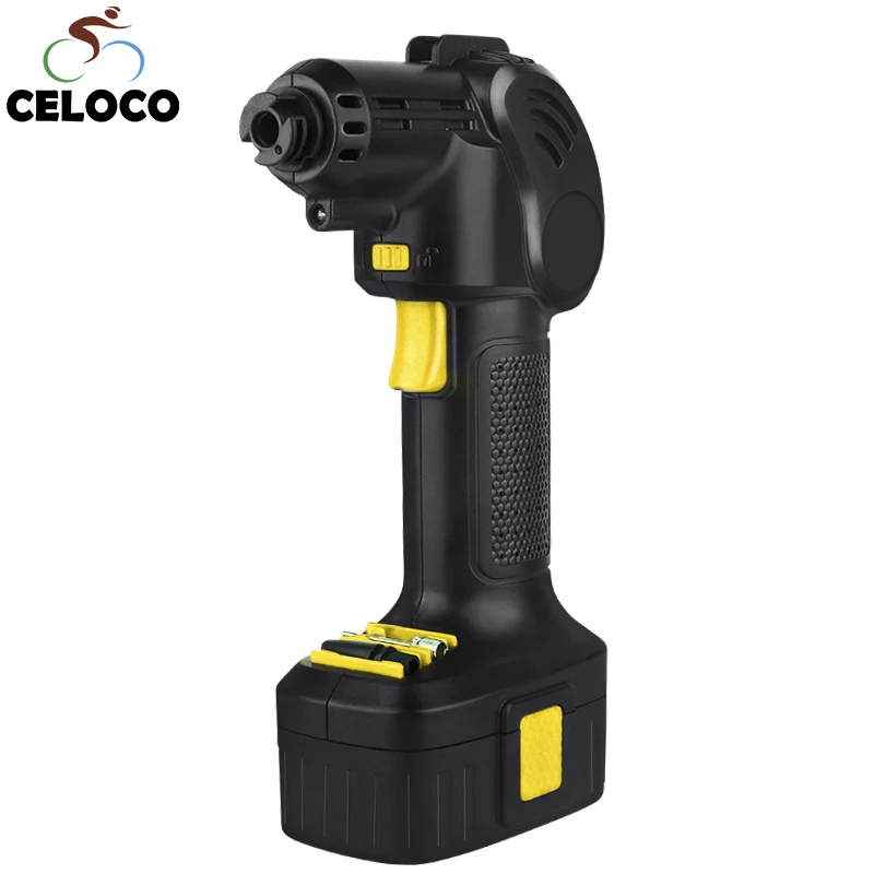 

Preset Pressure Car Air Compressor Rechargeable Wireless Handheld Electric Inflatable Digital Display Bicycle Pump With Charger