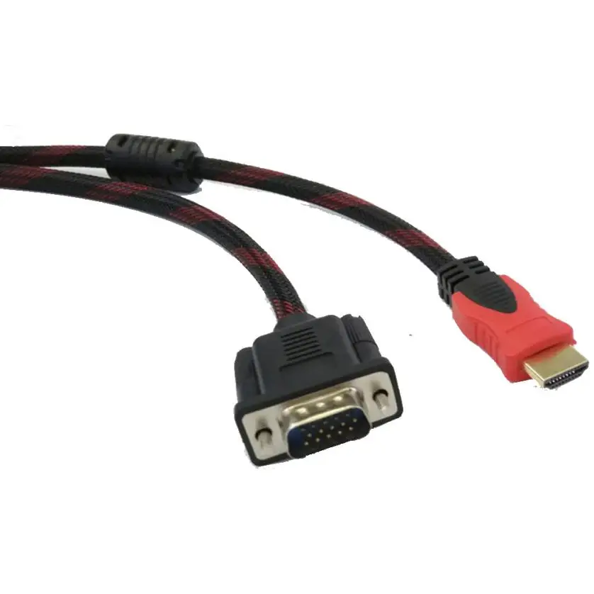 Full HD 1080P HDMI папа на 15 Pin VGA адаптер конвертер кабель для HDTV 2017 AUG 17 *-* 18 | Электроника