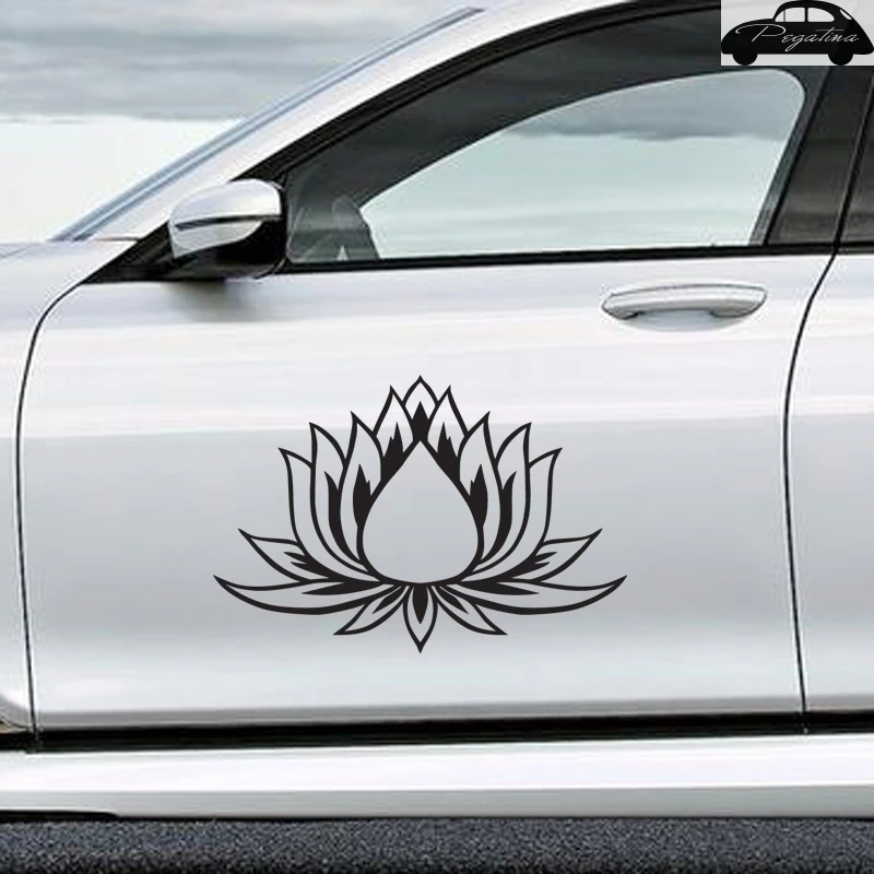 Pegatina Flower Yoga Lotus Sticker Car Decal Posters Vinyl Wall Decals