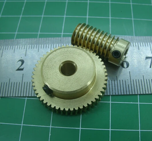 

0.5 Mold 40Teeths Worm Gear High Speed Reduction Ratio 1:40-Remote Control Toys Steering Gear Worm Gear Combination