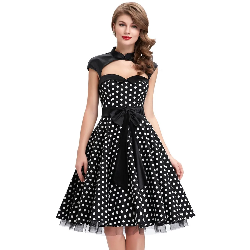 Classic Retro Evening Party Dress Sexy Pinup Swing Summer Dresses New ...