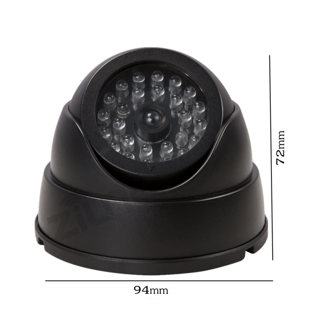 2 шт безопасности CCTV Имитация Поддельные камеры купола с мигающий светодиодный светильник водонепроницаемый открытый Крытый манекен камеры наблюдения