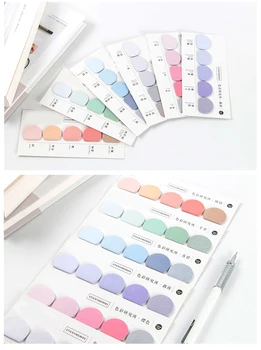 

Round Shape Various Colorful Self-Adhesive Many Times Memo Pad Sticky Notes Bookmark School Office Stationery Supply 2019 New