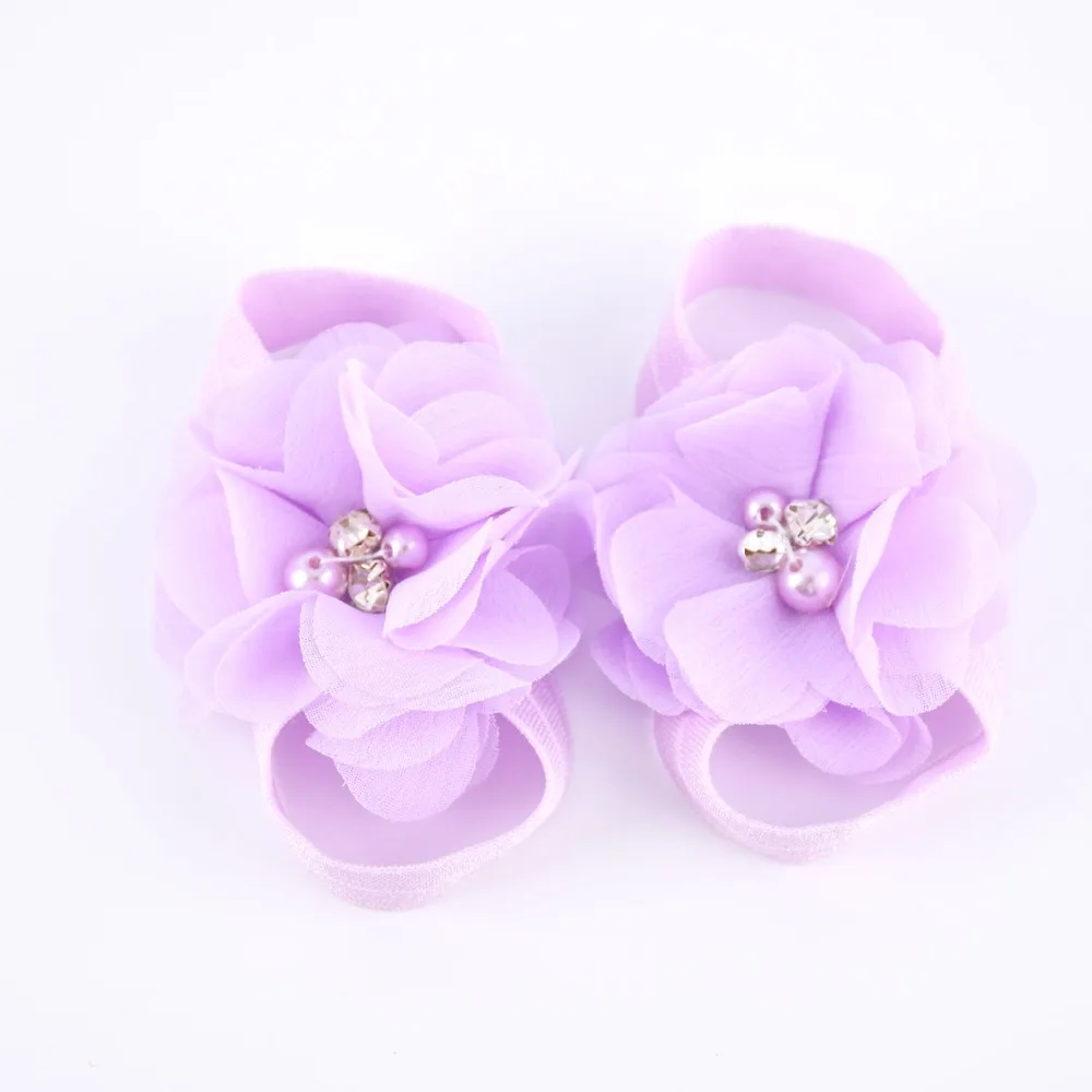 Босоножки ботинки с шифоновыми цветами сандалии для новорожденных ботиночки для крещения обувь для маленькой девочки фото реквизит обувь для дня рождения новорожденных до 2 лет