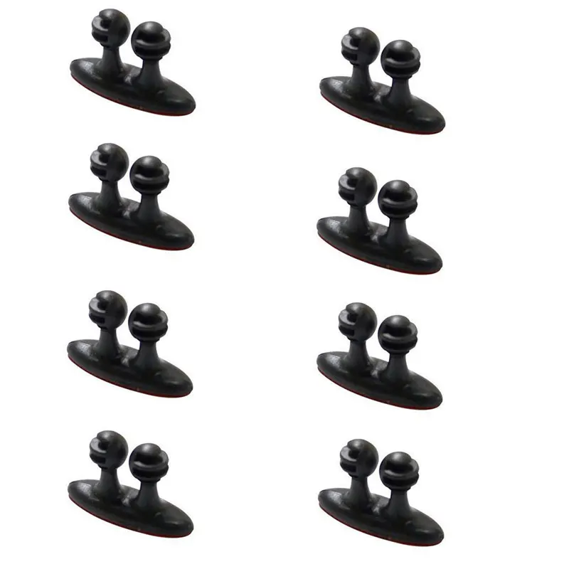 8Pcs/set Adhesive Cable Winder Car Interior Cable Clip Earphone Cable Organizer Wire Storage Holder Clip Cord Holder Promotion