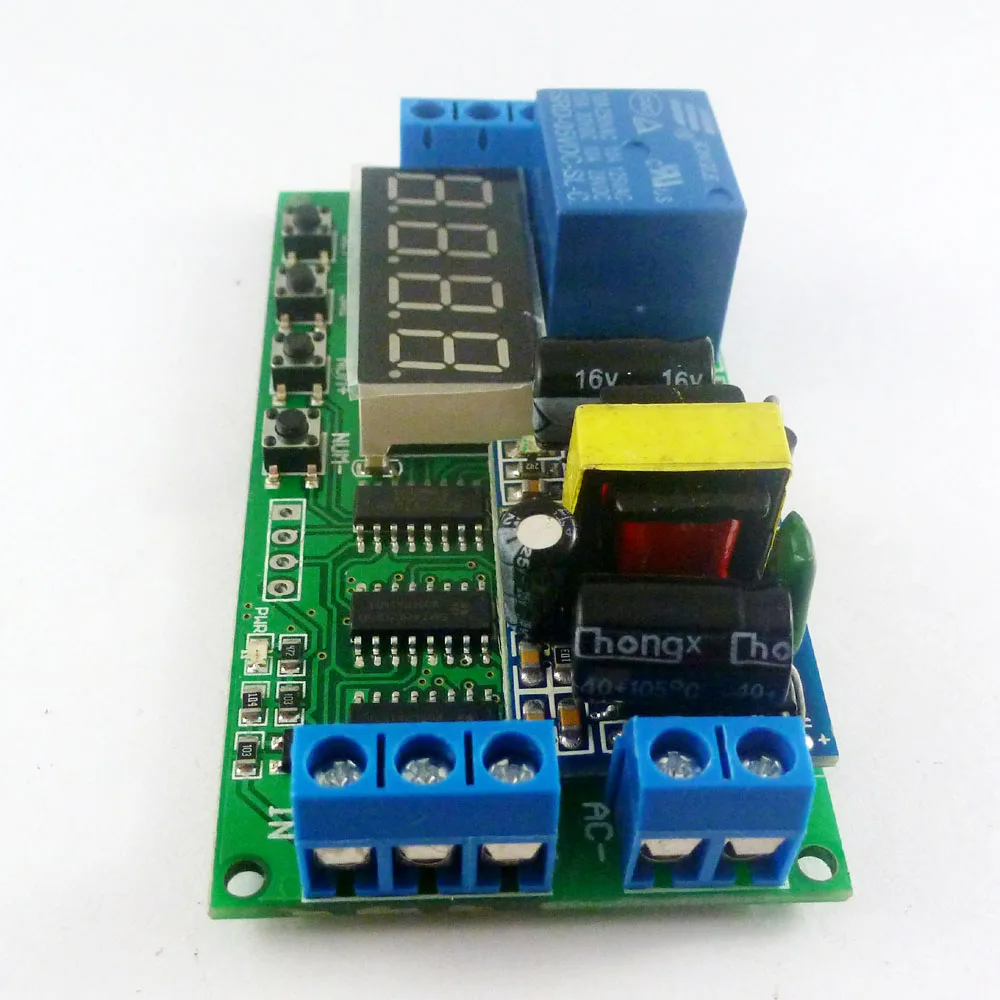 IO23B01 AC 110V 220V Многофункциональный само замок реле таймер цикла PLC модуль задержки