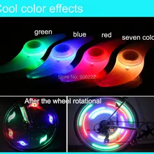 4 шт. зеленый синий и красный цвета многоцветный Колёса Для Велосипеда Говорил шин привел яркий свет