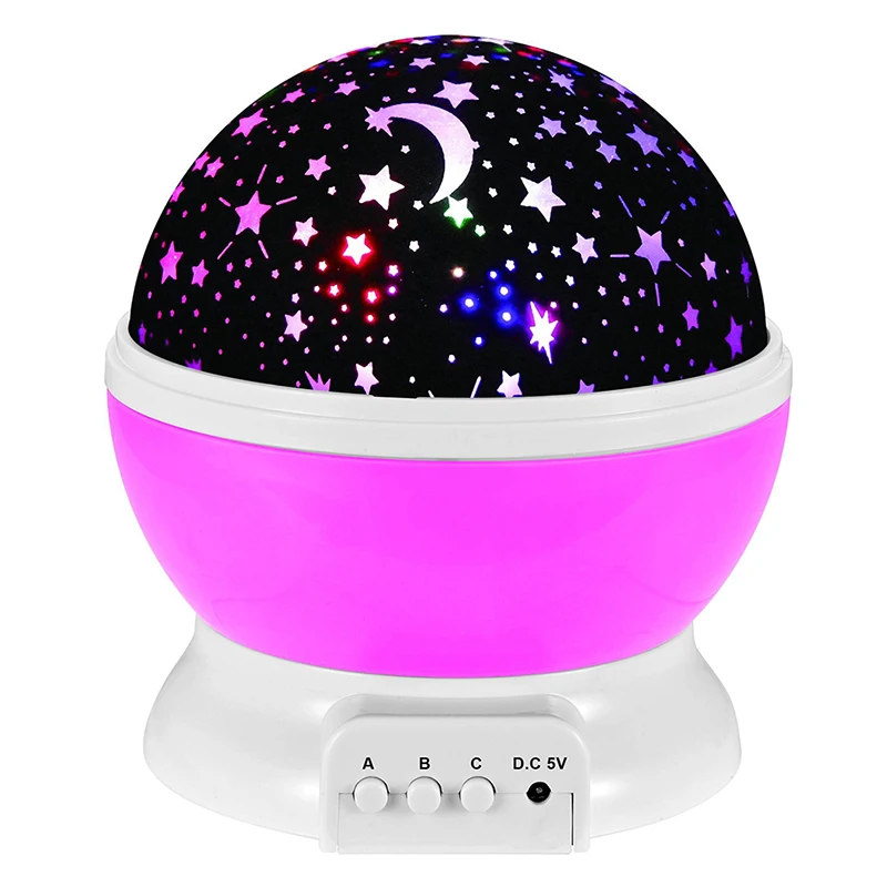 

Rotating Night Light Romantic Projection Lamp Projector Spin Starry Sky Star Master Children Baby Sleep Kid Party Decor