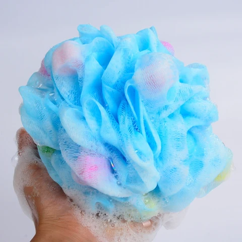 Esponja de Banho Bola de Banho Acessórios de Banho Purificador de Banho com Duche 40g de Alta Excelente Tamanho Grande Densidade Esfoliante Massagem Corporal 500 Pcs