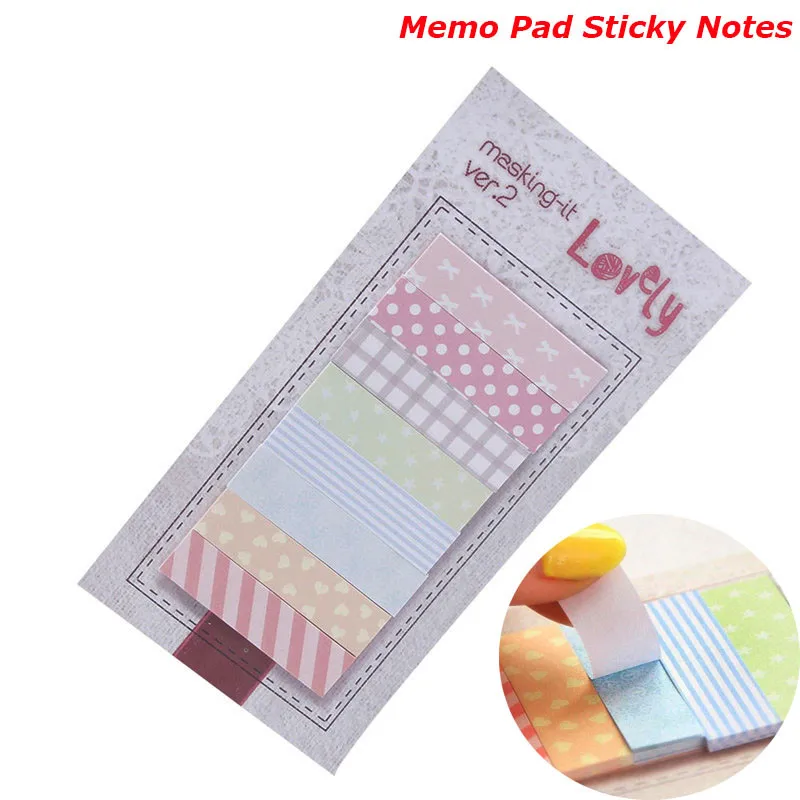 

kawaii Office Beautiful 160 Pages Sticker Post Bookmark Point It Marker Mini Sticky Notes Memo Pad Flags Sticky Note School