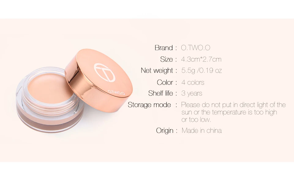 O.TWO.O праймер для век консилер крем-основа для макияжа стойкий консилер легко носить увлажняющий крем контроль масла осветляет кожу