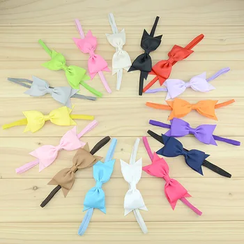 

200 pcs/lot ,Baby Kids Small Ribbon Bow on Skinny Headband Wholesale
