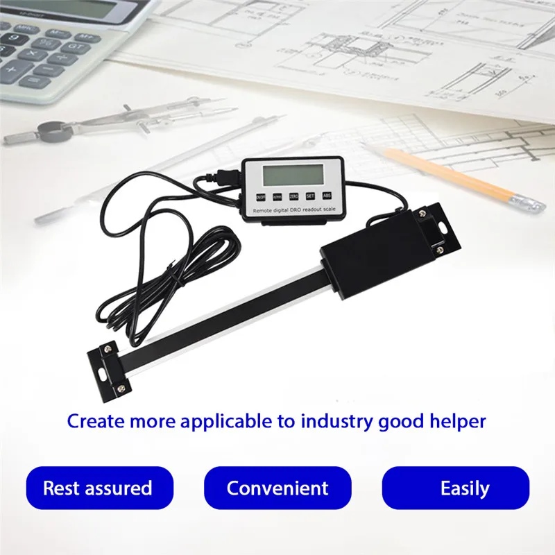 Readout Digital Linear Scale Remote External Display Ruler Machine Tools Vertical Size With LED Double Magnet Precision Level (3)