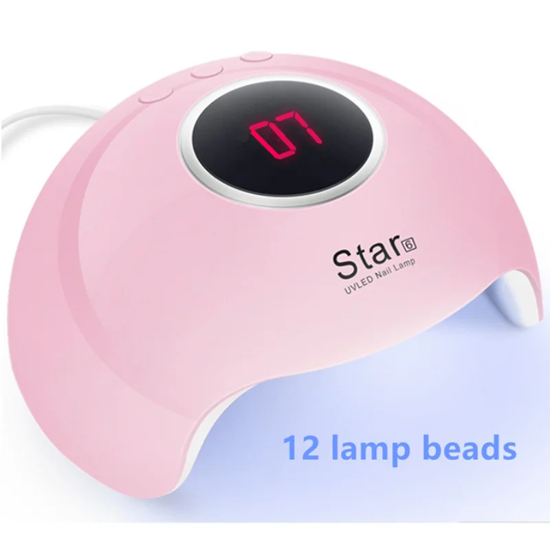 Máquina de Moedura do Unha Conjunto de Luz do Diodo Emissor de Luz uv do Unha da Capa do Unha Gel do Unha Nenhum Manicure Conjunto 20000rpm Ferramentas 54 - 36w Luz 11 Beleza e saúde