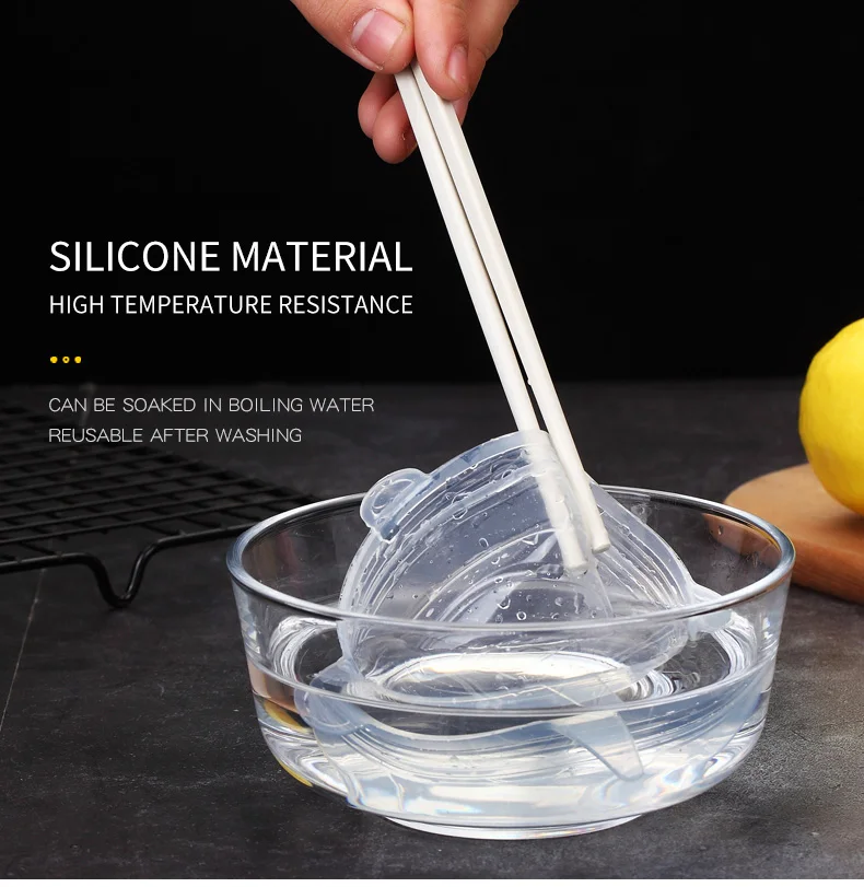6 шт Универсальные силиконовые крышки для сохранения свежести силиконовые эластичные крышки для пищевого горшка миска кухонные принадлежности гаджет