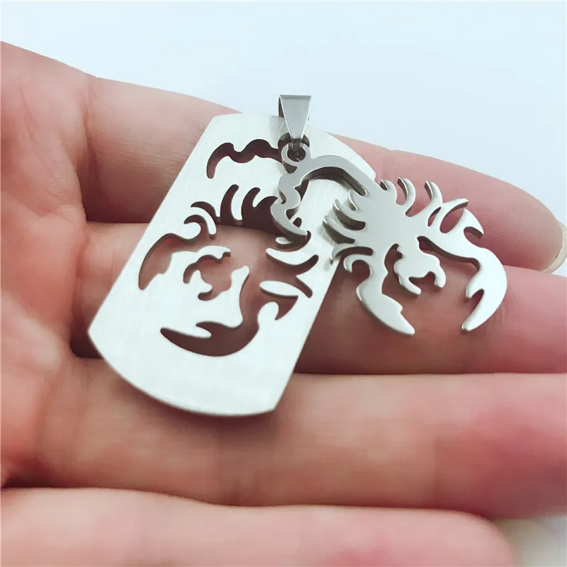 

Wukaka Stainless Steel 12 constellation Necklace With Leather chain For Men Woman gift Aries Sagittarius Aquarius 2018 Fashion