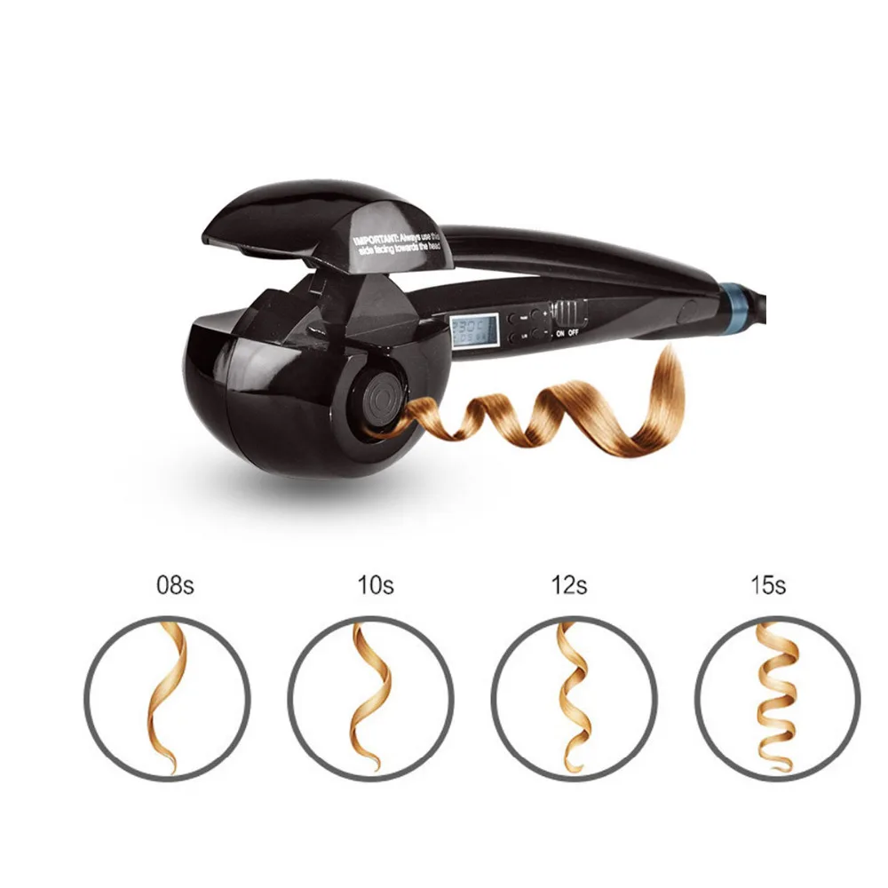 

Professional Hair Curler Styling Tools Digital Ceramic Wave Hair LCD Titanium Automatic Hair Volume Magic Curling Iron Stick