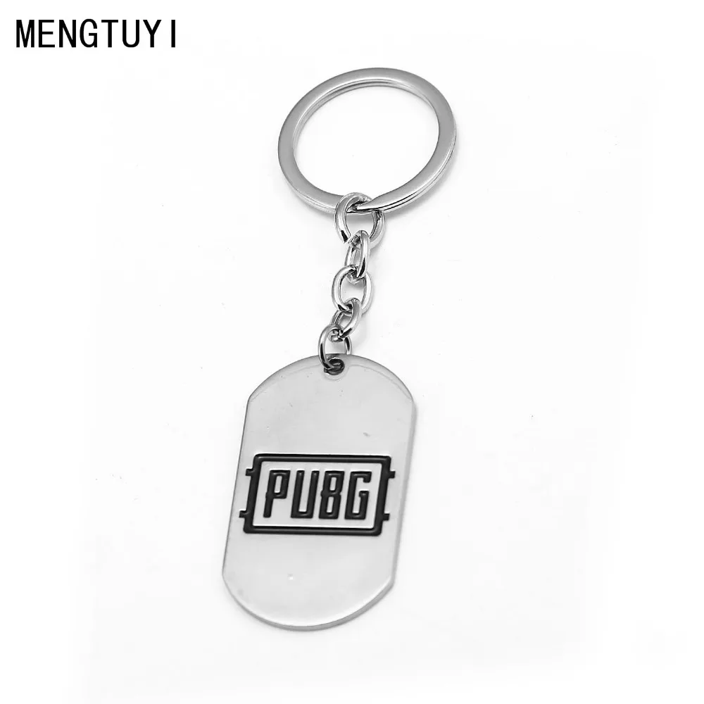 New Game Playerunknown's Battlegrounds PUBG Keychain Dog Tag Metal Key Chain Ring Men Gift Jewelry Accessory Figure Chaveiro | Украшения