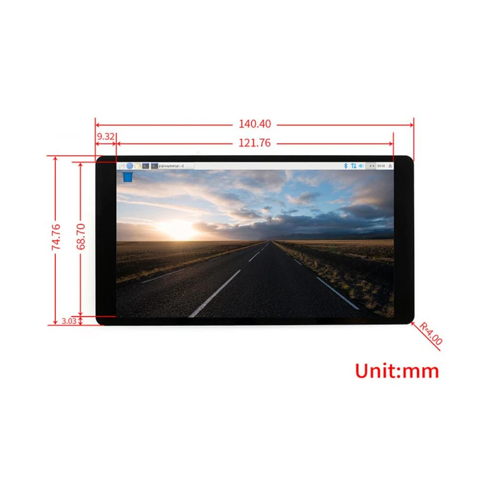  5.5 Inch AMOLED HDMI Display Capacitive Touch Screen Module with Tempered Glass Support for NVIDIA 