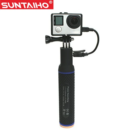 

Gopro 5200mAh Power Hand Grip Monopod Battery Selfie Stick for Gopro hero 3/3+/4/SJ4000/SJ5000 XIAOMIYI SportCamera Accessories