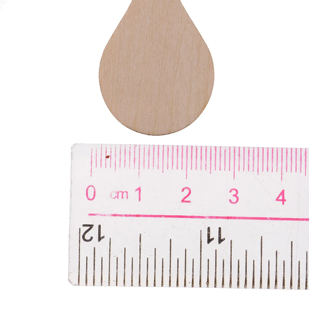 Wooden MDF Drop Shapes Craft Blank Wood Embellishment for Scrapbooking Wedding Party Baby Feet Christmas Decorations DIY