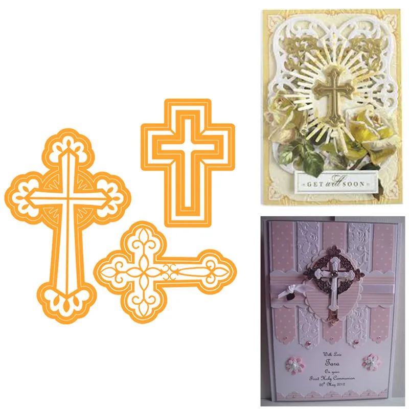 

GJCrafts Ornate Crosses Metal Cutting Dies Scrapbooking Craft Dies Card Making Album Embossing Stencil Crafts New Dies for 2019