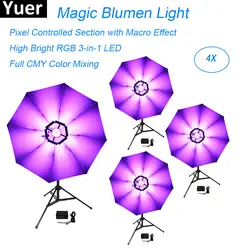 Светодиодный 114 шт 0,2 W DMX512 Magic Blumen высокий яркий свет RGB 3in1 огни дискоклуб этап световой эффект зонтик цветов Лампа