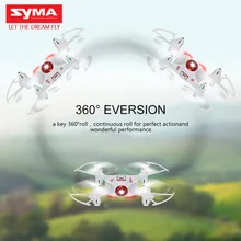 Mini Drone gps 2017 With Camera SYMA X20 2.4G 4CH 6-AIX Quadcopter Battery Operated Light Controller HD Helicopter Black White