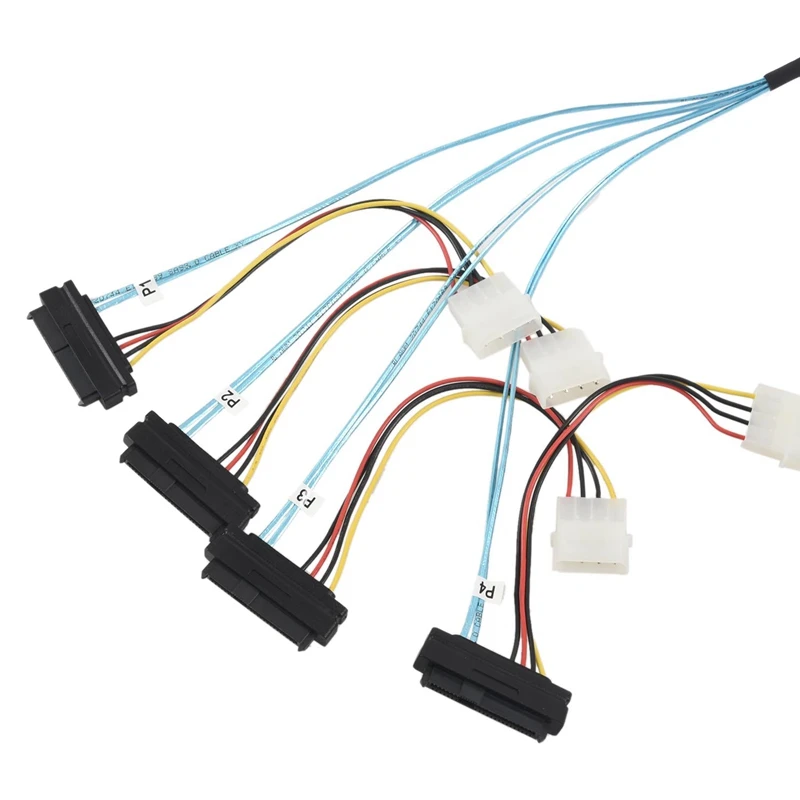 Внутренние разъемы Mini SAS SFF 8643 (4) 29pin 8482 с питанием SATA 1 м| |