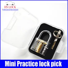 Прозрачный замок мини Видимый слесарное учебное пособие замок обучение Палочки мастерство для слесаря с латунные ключи