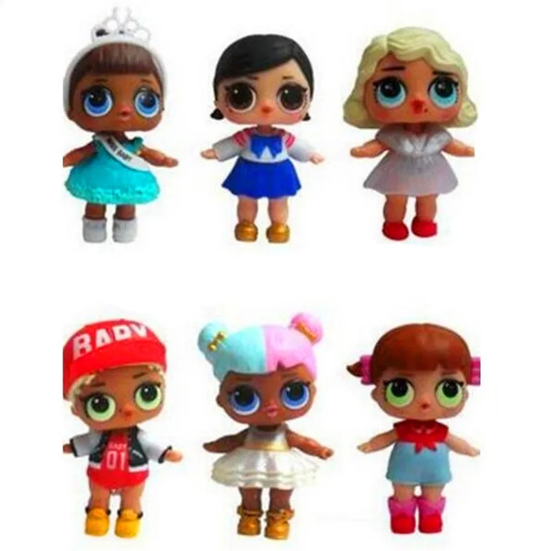6pcs set Surprise Doll Magic Funny Removable Egg Ball Doll font b Toy b font Educational
