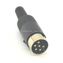 6pin DIN разъем штекер